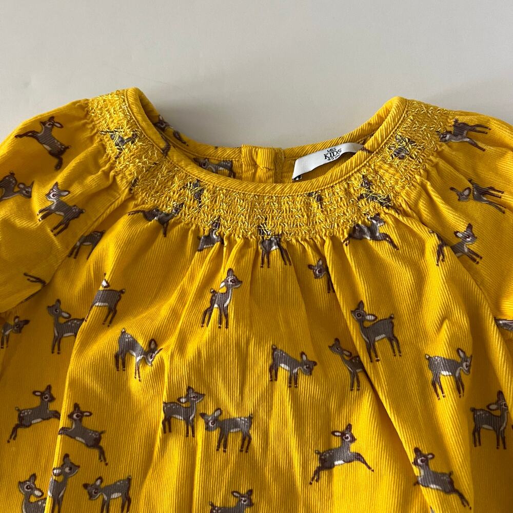 M&S Corduroy Deer Dress - Picture 3 of 10